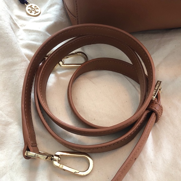 SOLD Tory Burch Caramel Satchel with Crossbody - Picture 3 of 8